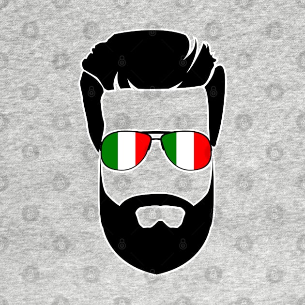 Italy Flag Beard by TrickyGraphics